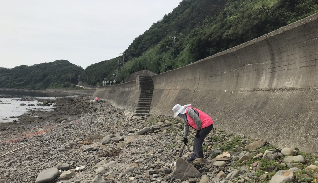 ビーチクリーン加太天理　加太海岸磯場 アイキャッチ
