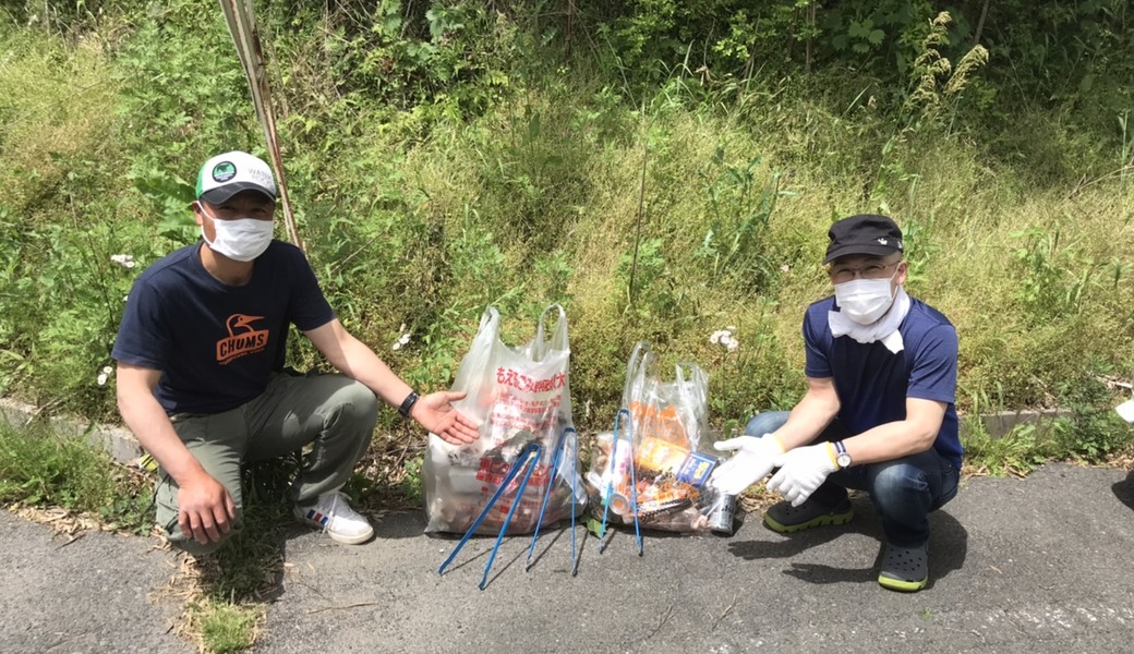 ウォーキングで近所のゴミ拾い レポート