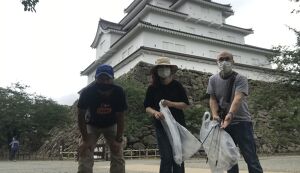 ふくポケin若松　鶴ヶ城公園でゴミ拾い アイキャッチ