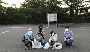 棚倉　亀ケ城　城跡公園ウォーキングでゴミ拾い アイキャッチ