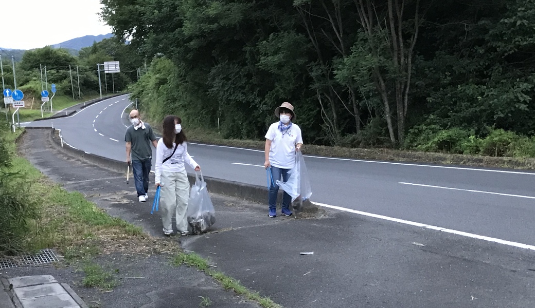 夕涼ウォーキングでゴミ拾い レポート