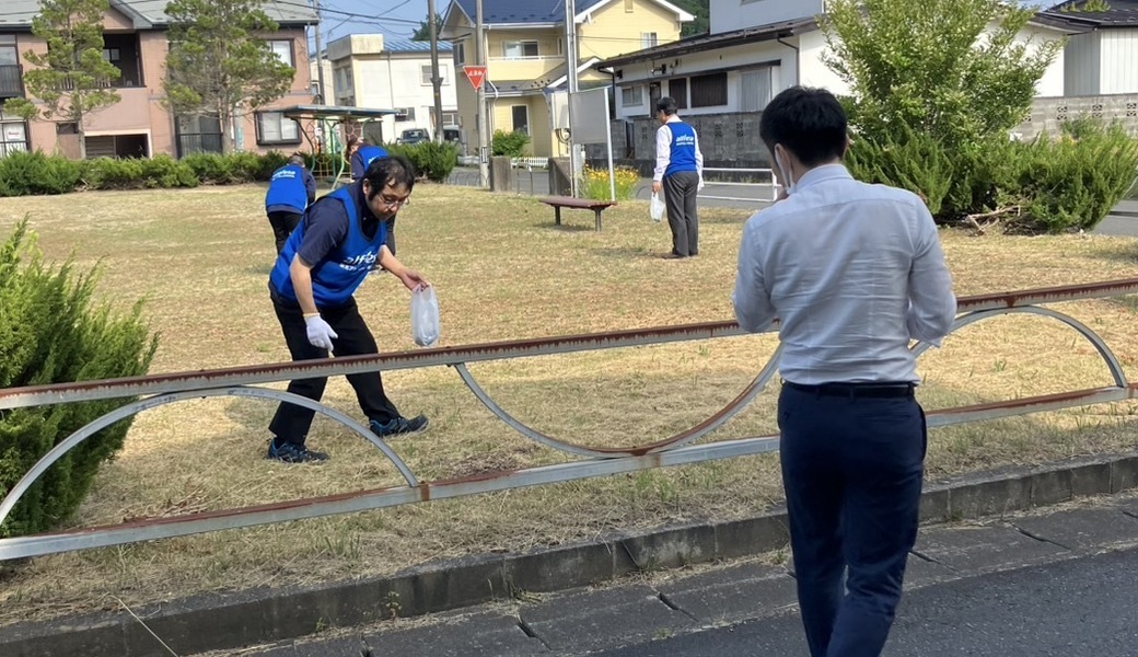 東北アルフレッサ宮古支店周辺ゴミ拾い レポート