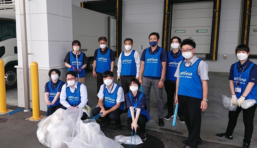東北アルフレッサ郡山物流センター周辺ゴミ拾い レポート