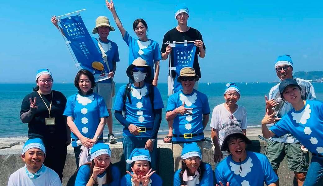 七里ガ浜ビーチ＆タウンクリーン　なみぼん連携企画　https://namibon.net/ レポート