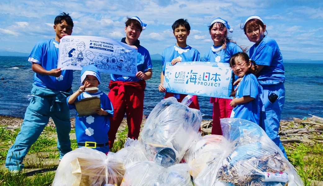 BLUE SANTA ゴミ拾い レポート