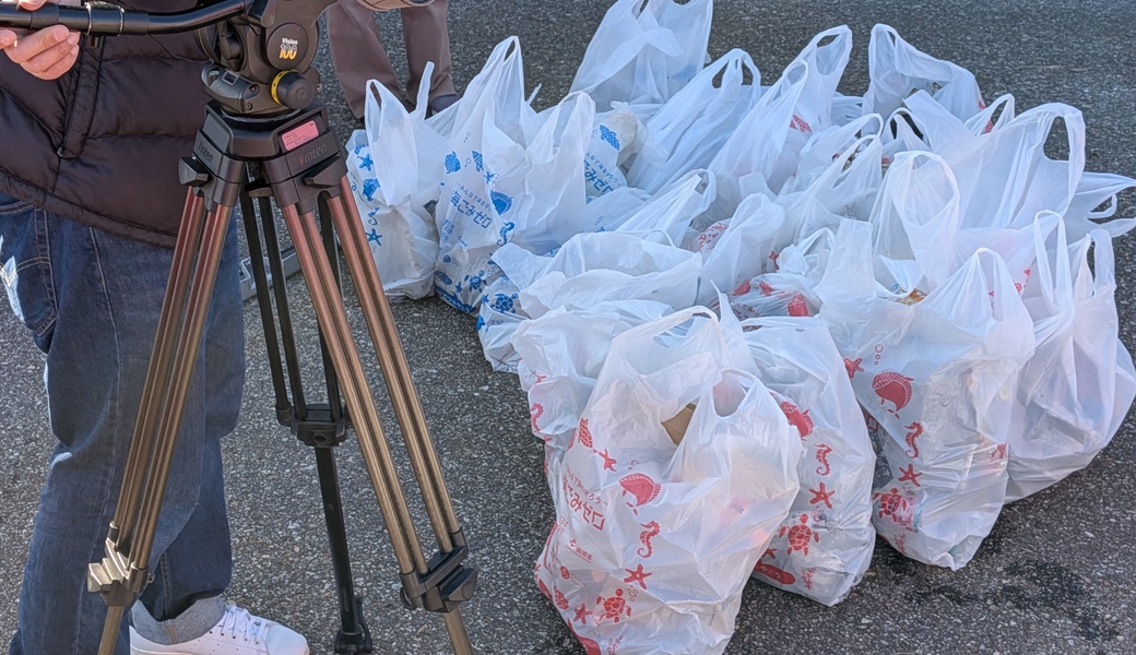 重点エリアのごみ拾い　富山市 レポート