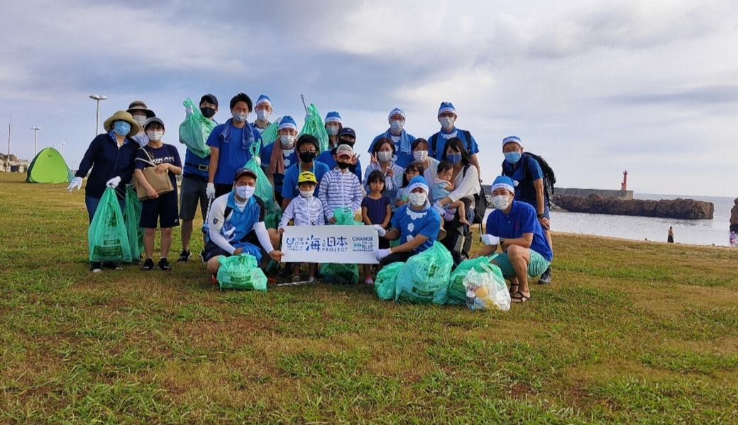 ひびき海の公園人工海浜・脇田海水浴場周辺の清掃 レポート