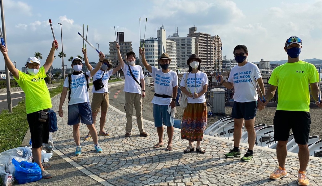 片瀬東浜朝活ビーチクリーン レポート