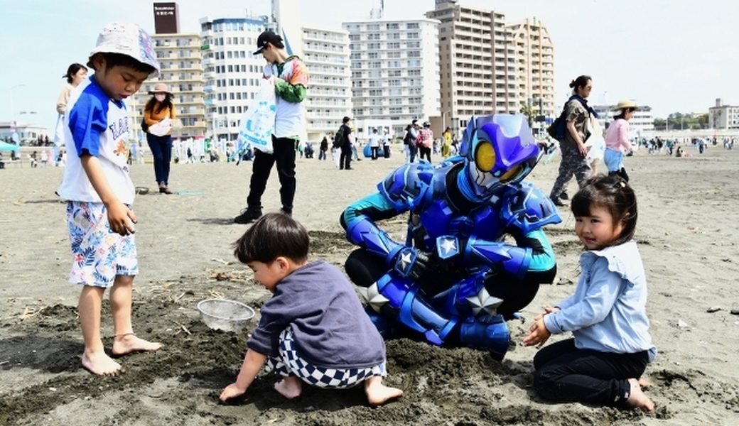 第222回海さくらゴミ拾い ジャガー横田とゴミ拾い レポート