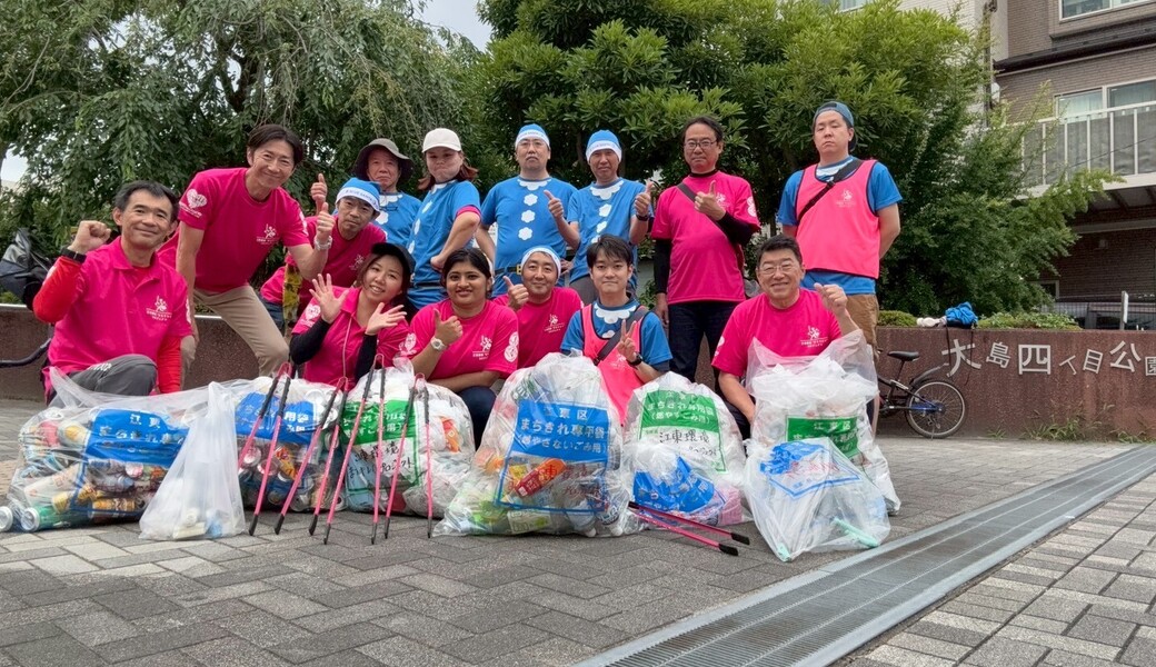「 BLUE SANTA 2025」2025年7月定例　江東環境”まちキレイ”プロジェクト「西大島駅(S14)」 レポート