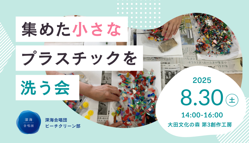 集めた小さなプラスチックを洗う会 アイキャッチ