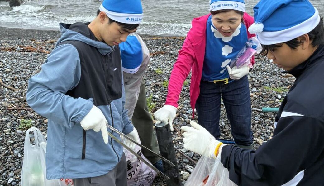 松前町折戸浜　合同ゴミ拾い　 レポート