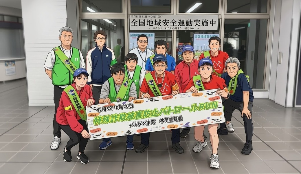 全国地域安全運動　本所警察署パトラン（墨田区） レポート