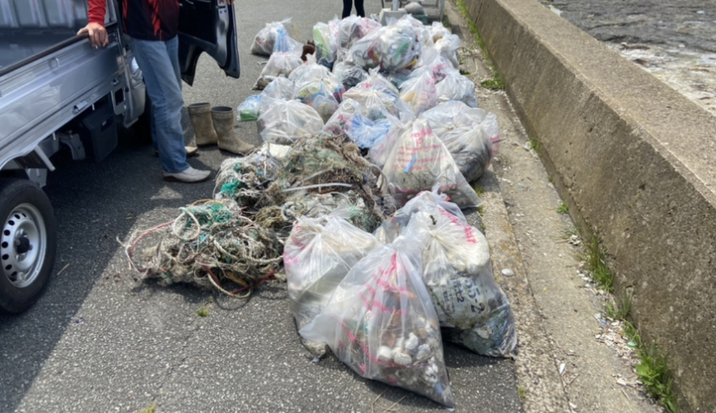 海岸清掃in万畳敷 レポート