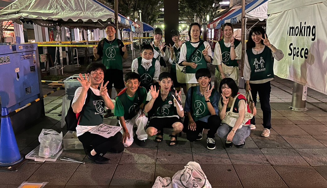 グリーンバード静岡 夜の街中おそうじ レポート