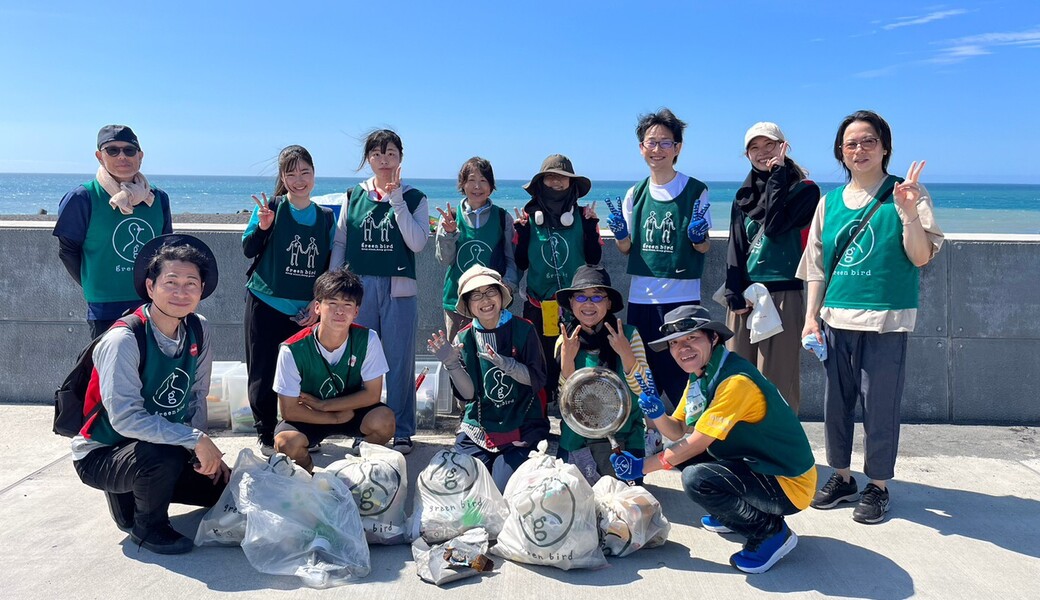 グリーンバード静岡 海岸ごみ拾い(高松海岸) レポート