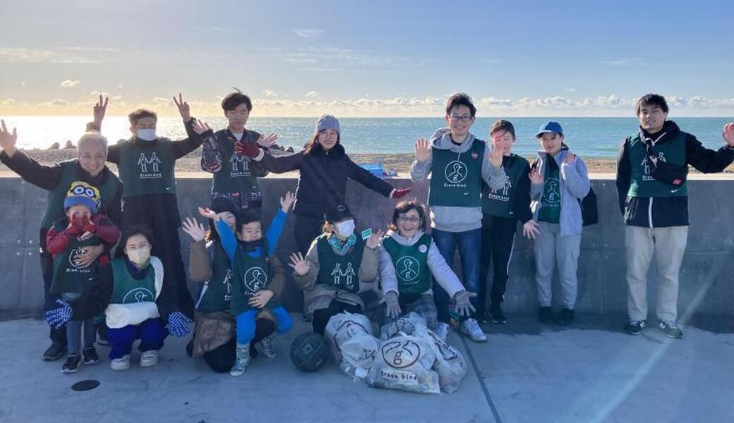 グリーンバード静岡 海岸ごみ拾い(高松海岸) レポート