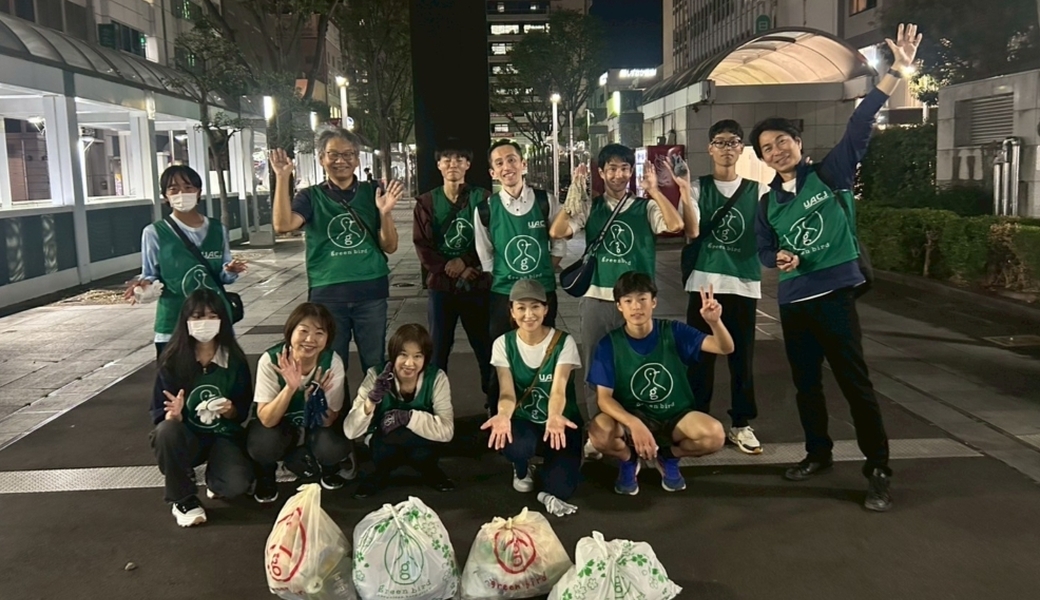 グリーンバード静岡 夜の街中おそうじ レポート