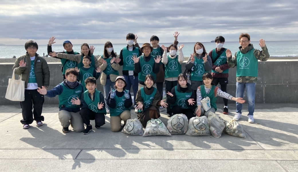 グリーンバード静岡 海岸ごみ拾い(高松海岸) レポート
