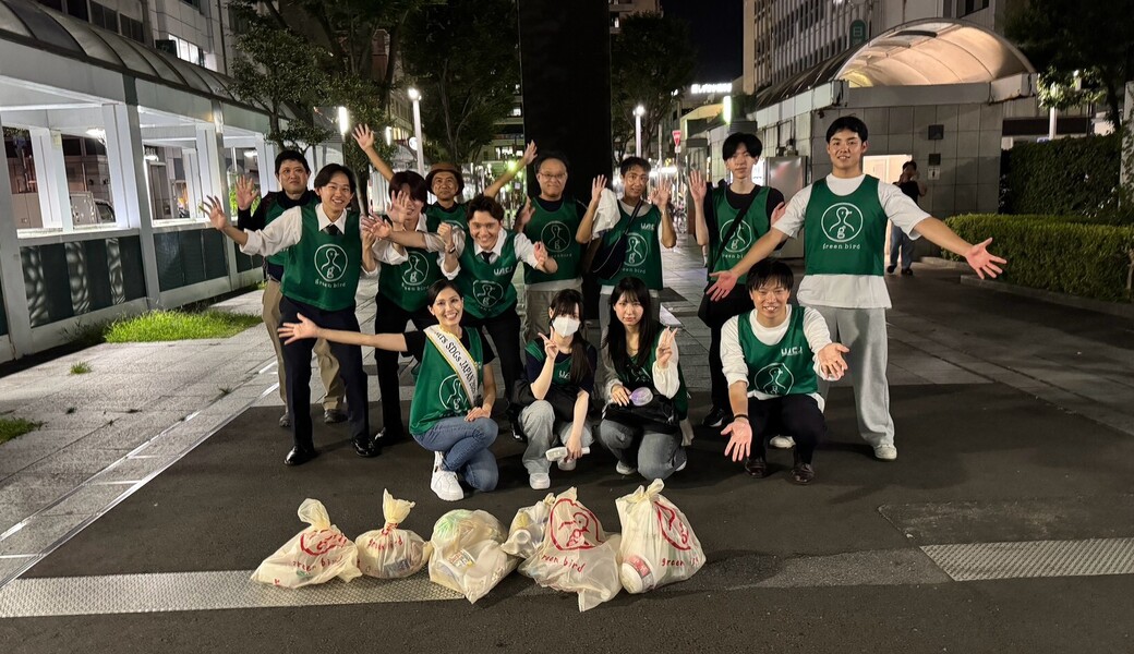グリーンバード静岡 夜の街中おそうじ レポート