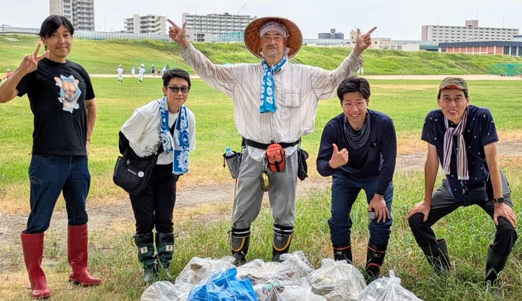 庭窪ワンド周辺の清掃(World Cleanup Day 2025) アイキャッチ