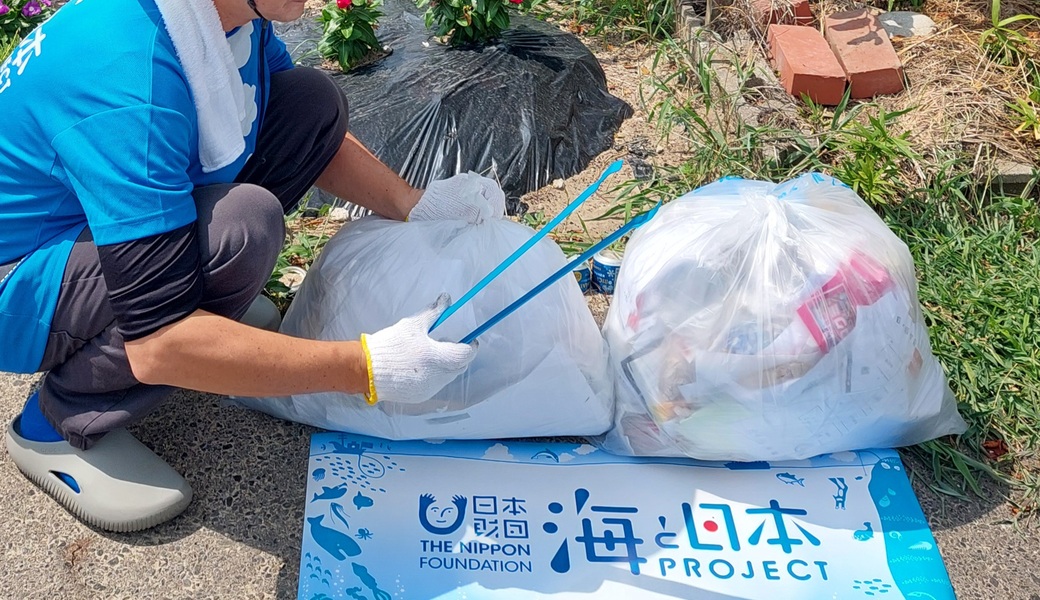 「ブルーサンタごみ拾い」in 大口町 レポート