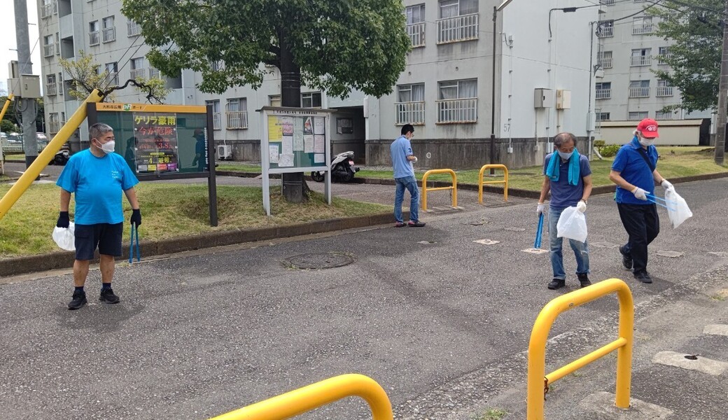いちょう下和田団地ブルーサンタ2023（みんなで街をきれいに） レポート