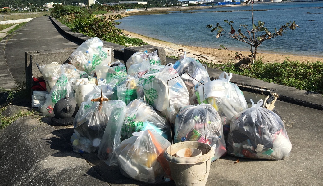 年末屋宜海岸ビーチクリーン レポート