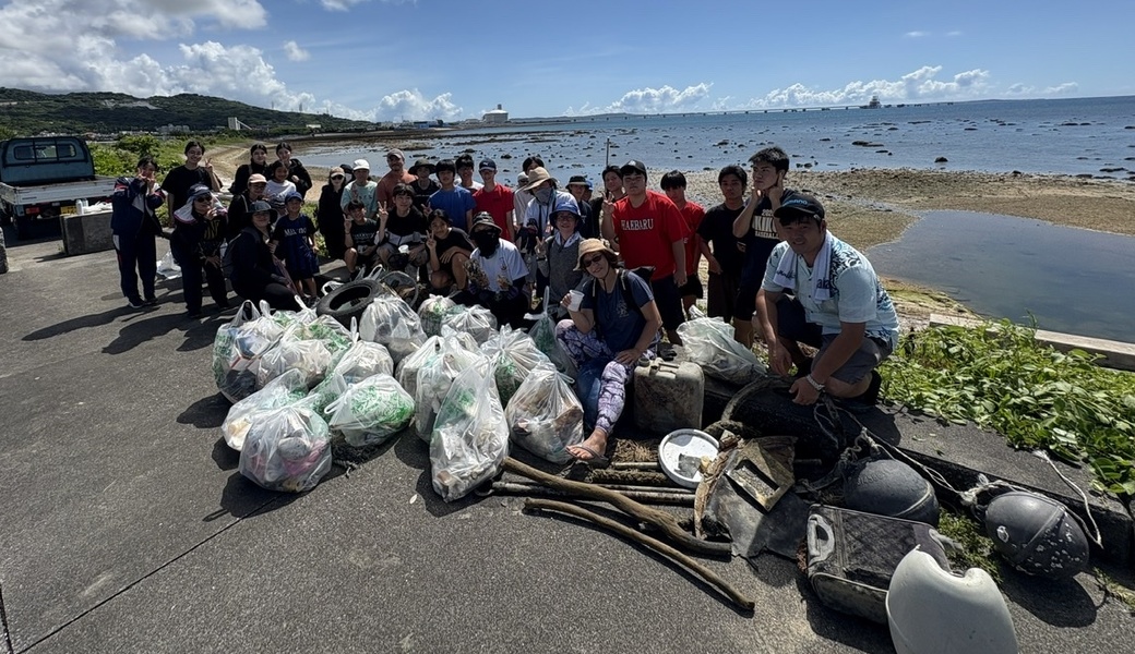 屋宜海岸ビーチクリーン レポート