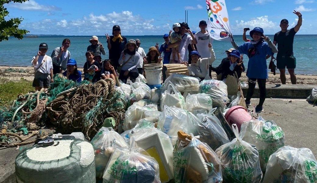 津覇海岸ビーチクリーン レポート
