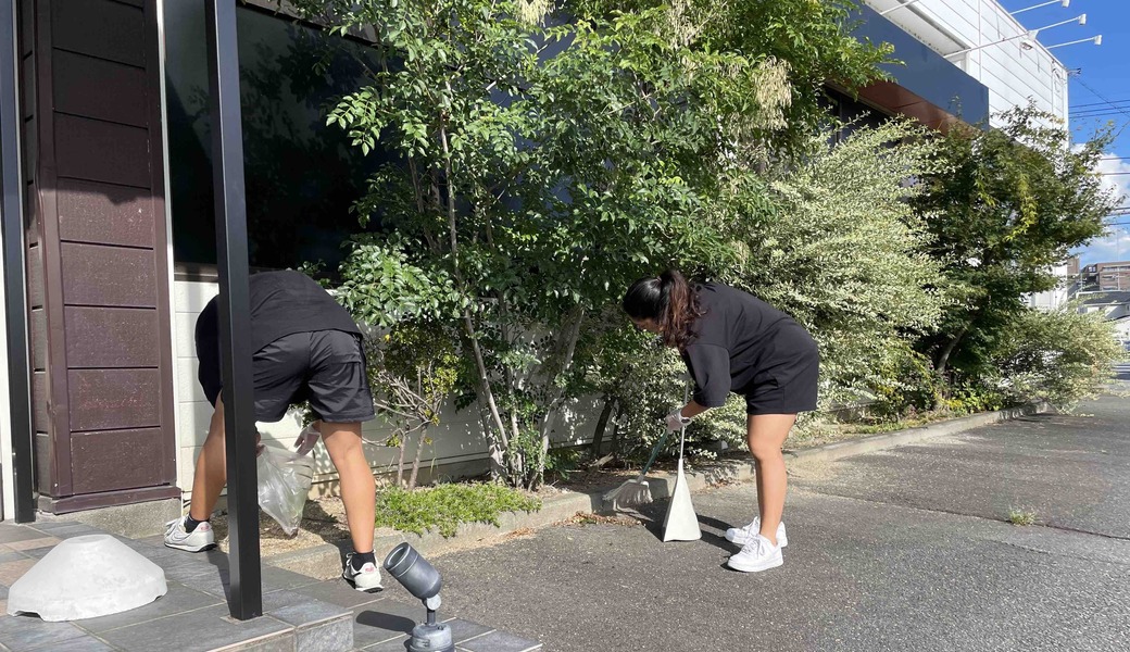 甲府市国母地域周辺の清掃作業 レポート