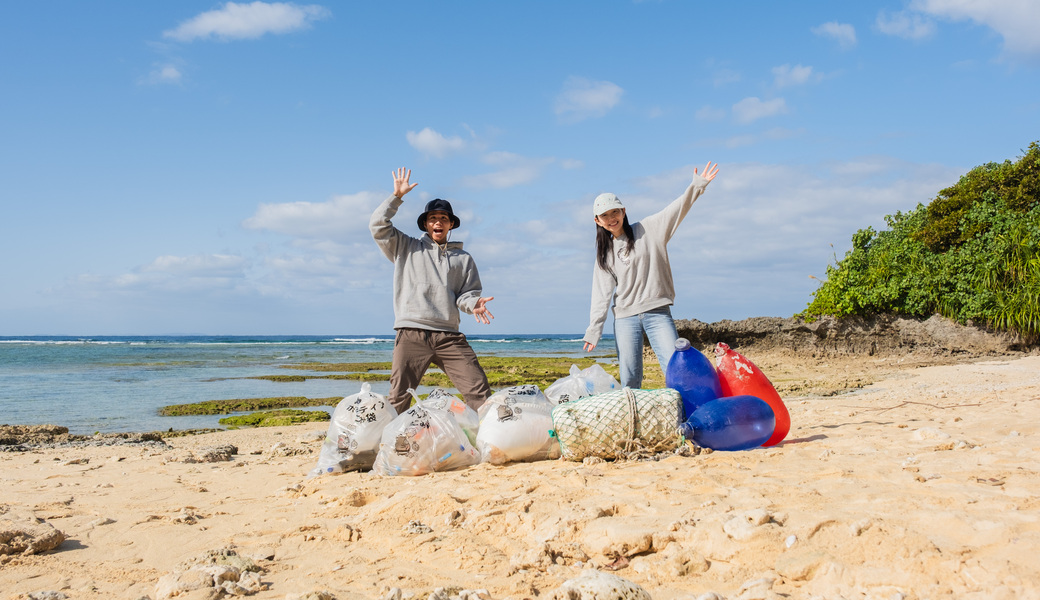 しまぬわビーチクリーンin波平海岸 レポート