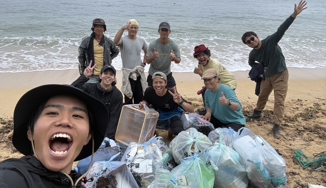 しまぬわビーチクリーンin谷茶海岸 レポート