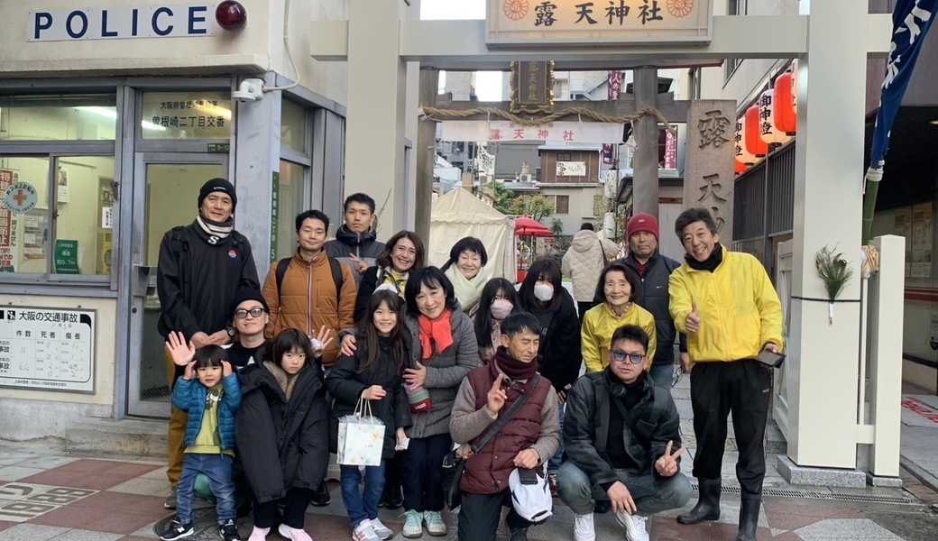 お初天神商店街街灯清掃 レポート