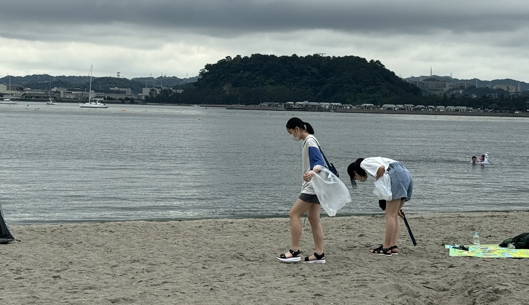 ブルーサンタ　海の公園　ビーチクリーン レポート
