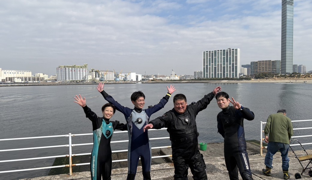 千葉ポートパーク水中清掃 レポート