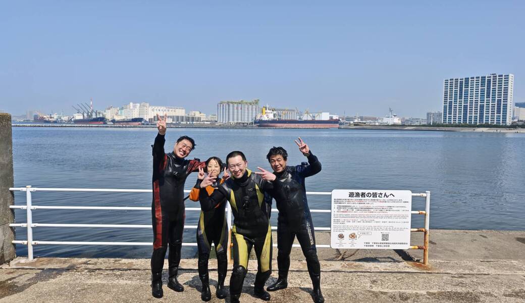 千葉ポートパーク水中清掃 レポート