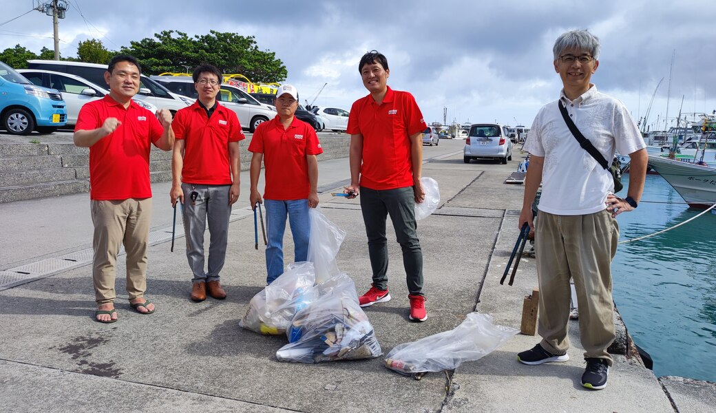 那覇市沿岸漁港周辺ゴミ拾い レポート