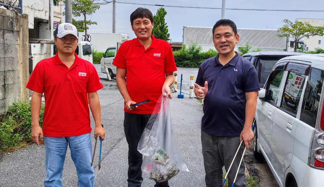 那覇市沿岸漁港周辺ゴミ拾い レポート