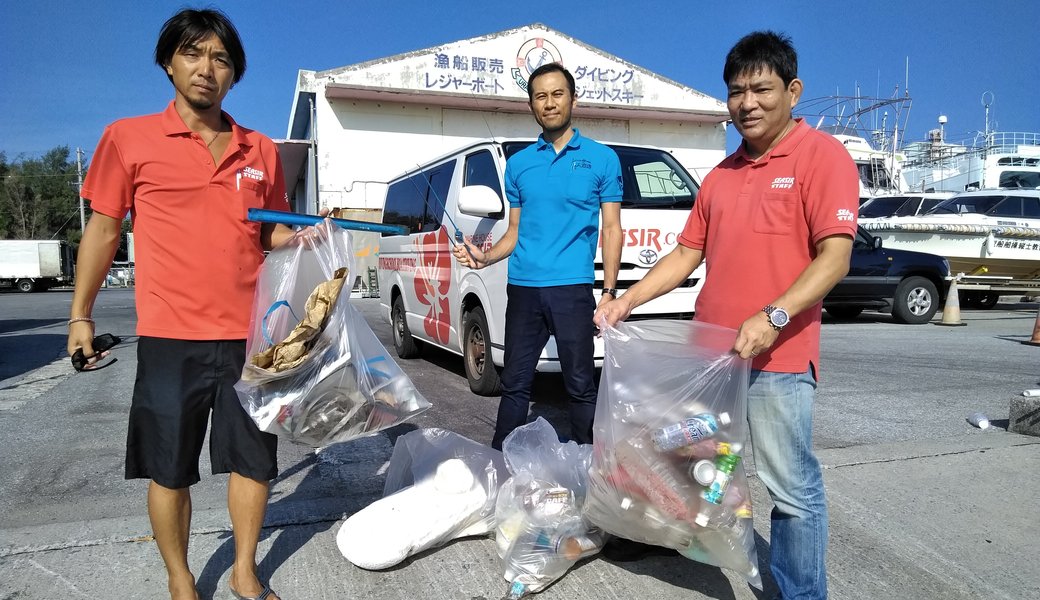 2017年9月29日 那覇市沿岸漁港周辺ゴミ拾い活動 レポート