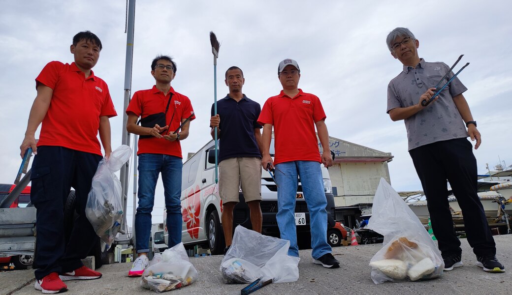 那覇市沿岸漁港周辺ゴミ拾い レポート