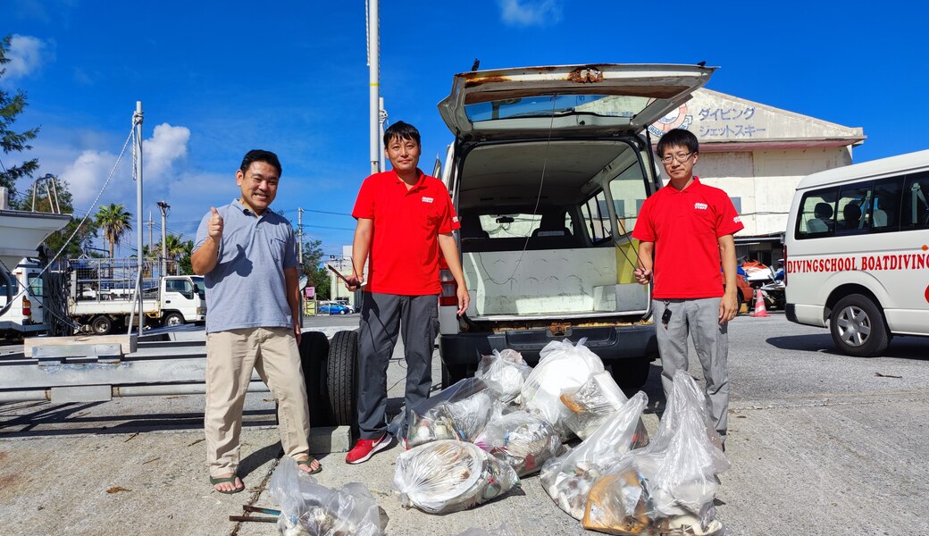 那覇市沿岸漁港周辺ゴミ拾い レポート