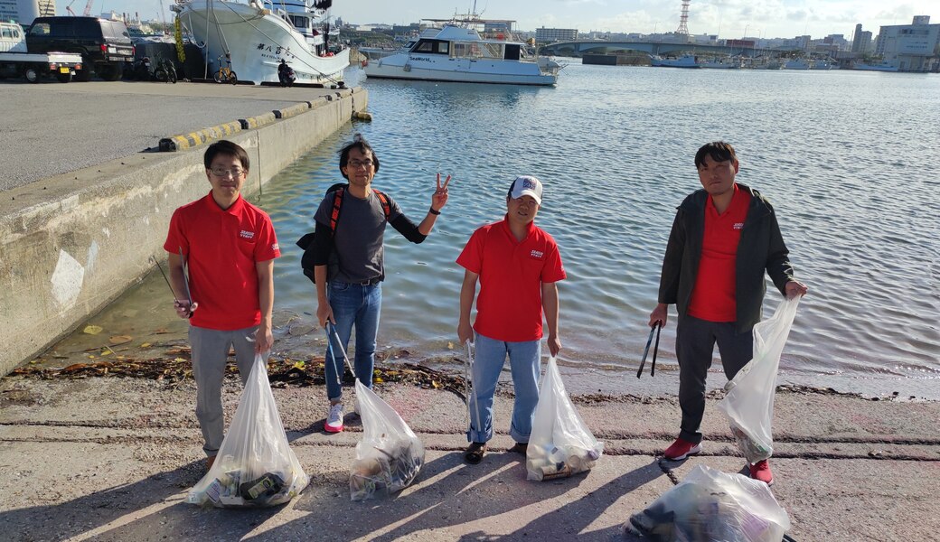 那覇市沿岸漁港周辺ゴミ拾い レポート