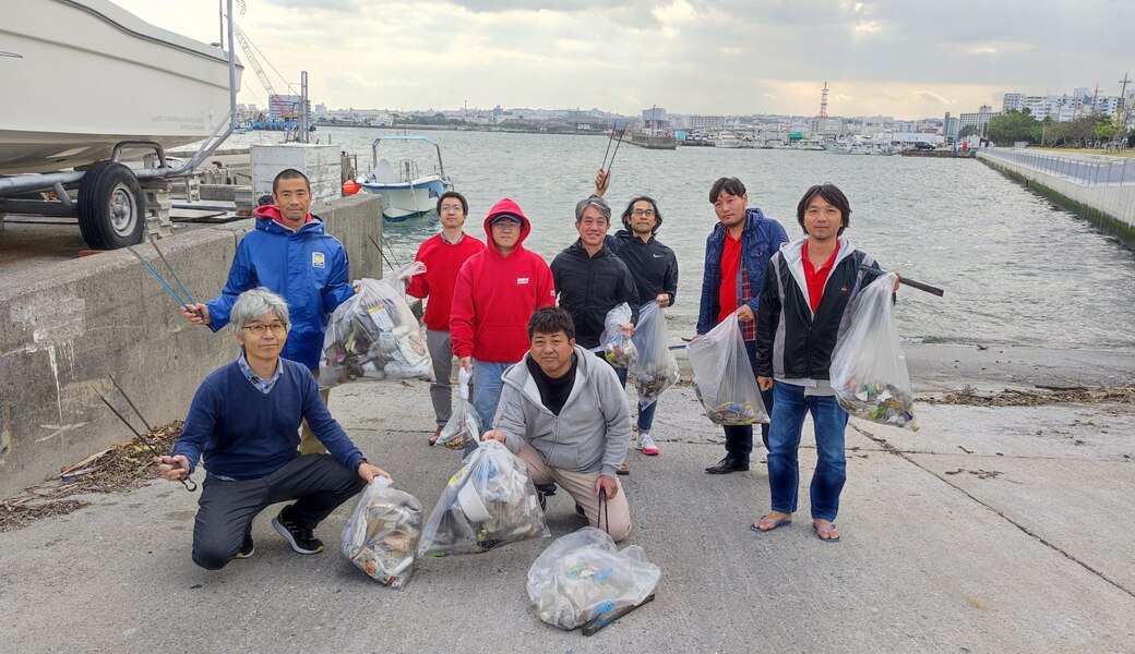 那覇市沿岸漁港周辺ゴミ拾い レポート