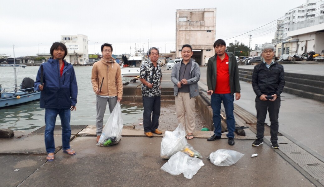 那覇市沿岸漁港周辺ゴミ拾い レポート