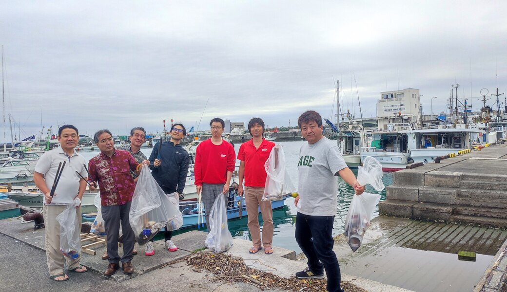 那覇市沿岸漁港周辺ゴミ拾い レポート