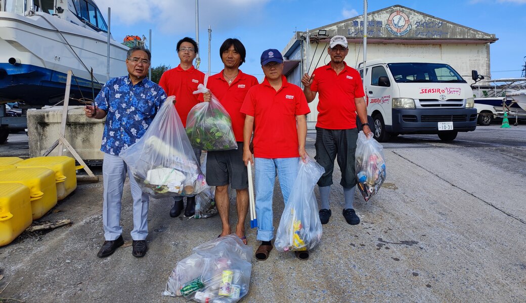 那覇市沿岸漁港周辺ゴミ拾い レポート