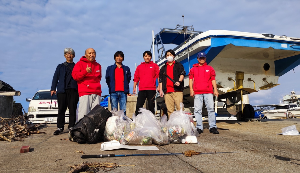 那覇市沿岸漁港周辺ゴミ拾い レポート
