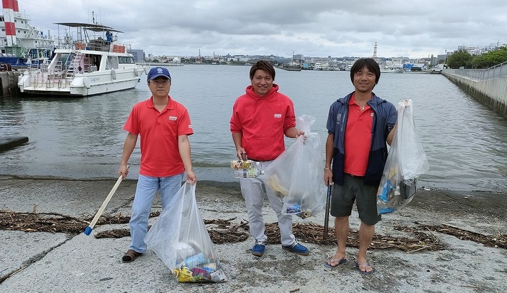 那覇市沿岸漁港周辺ゴミ拾い レポート