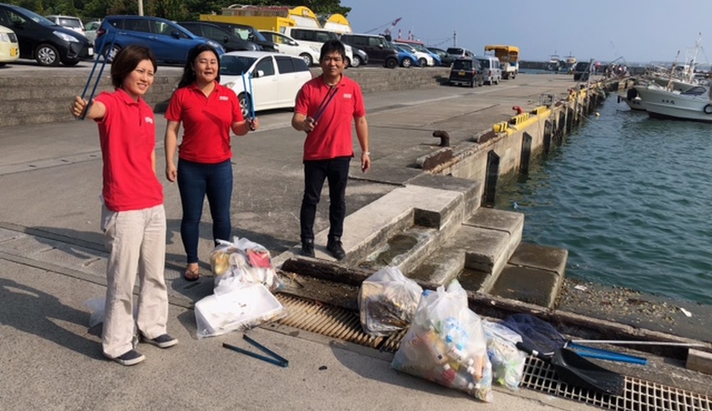 那覇市沿岸漁港周辺ゴミ拾い レポート